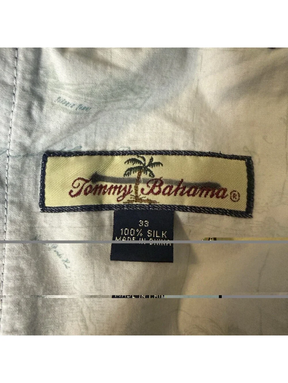 Tommy Bahama Men’s 100% Silk Relax Fit Shorts Navy Size 33 Casual Flat Front